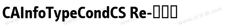 CAInfoTypeCondCS Re字体转换